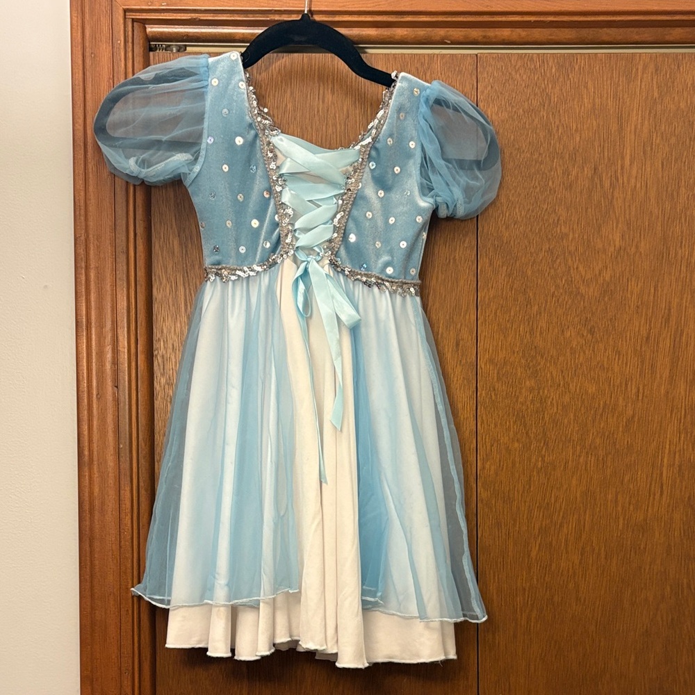 Dance like Elsa - Blue and White Kids Princess Costume